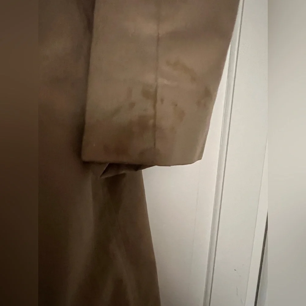Vintage Sears Trench Coat Boyswear full zip removable Lining Tan Khaki Unisex